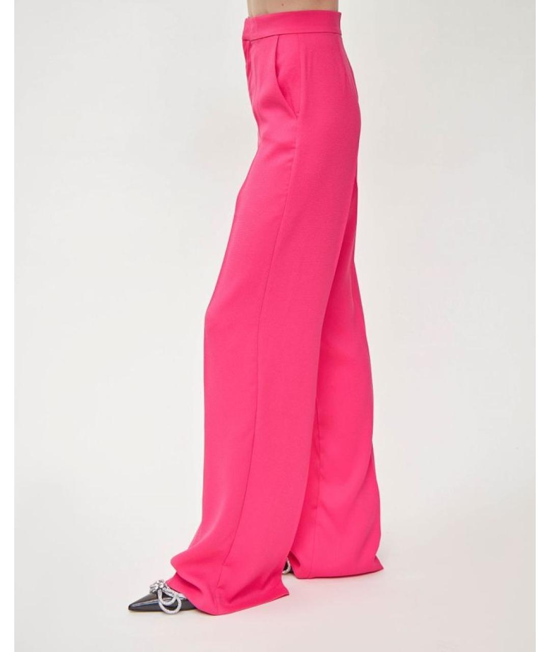 THE ANDAMANE Розовые прямые брюки, фото 4