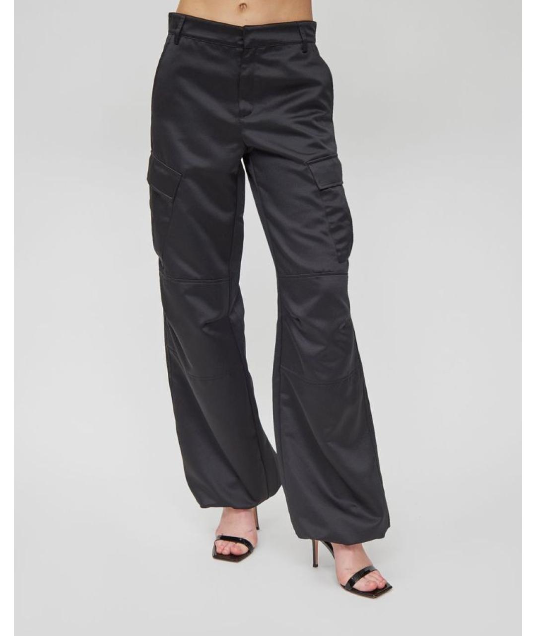 THE ANDAMANE Черные прямые брюки, фото 3