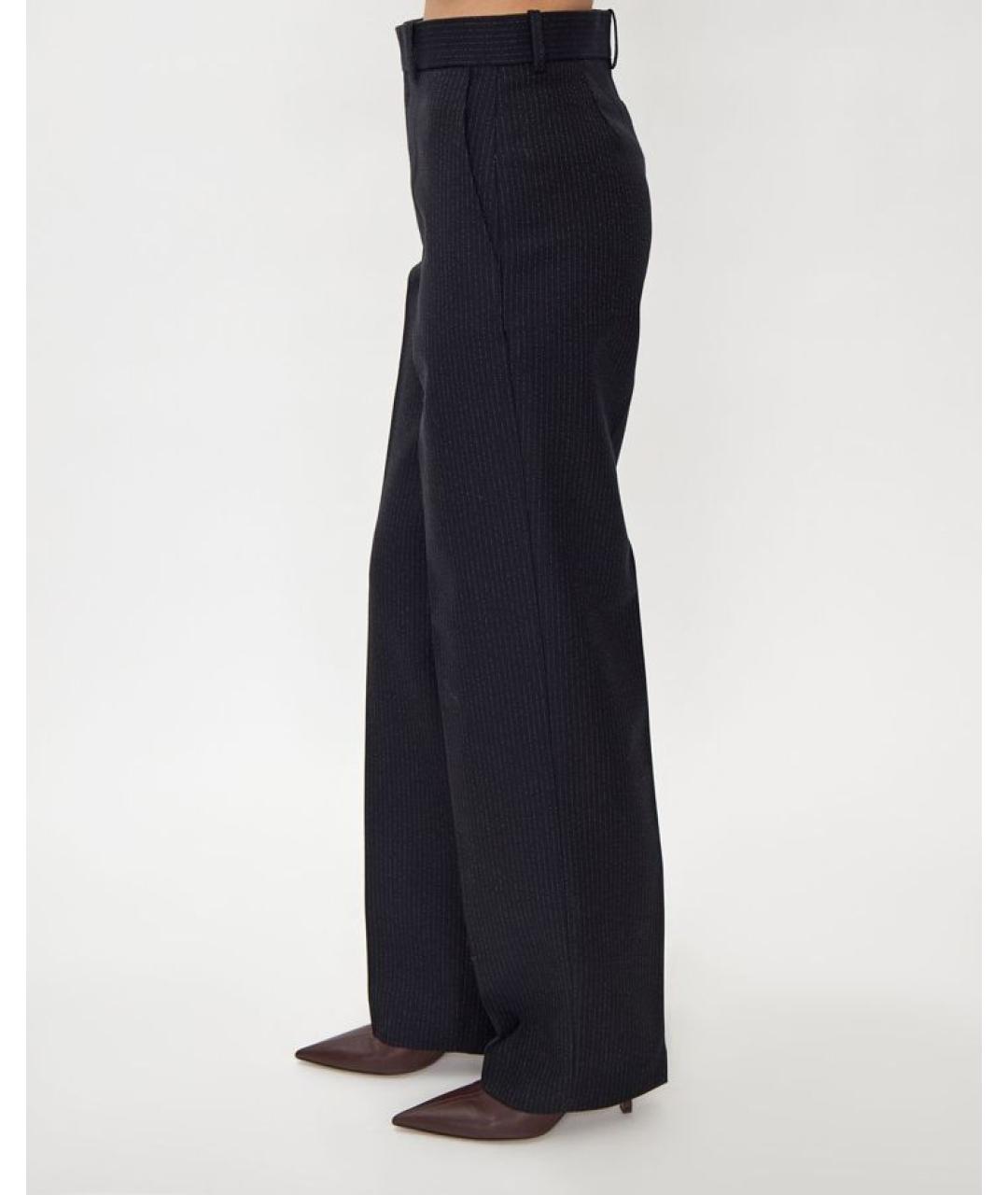 ROHE Синие прямые брюки, фото 4