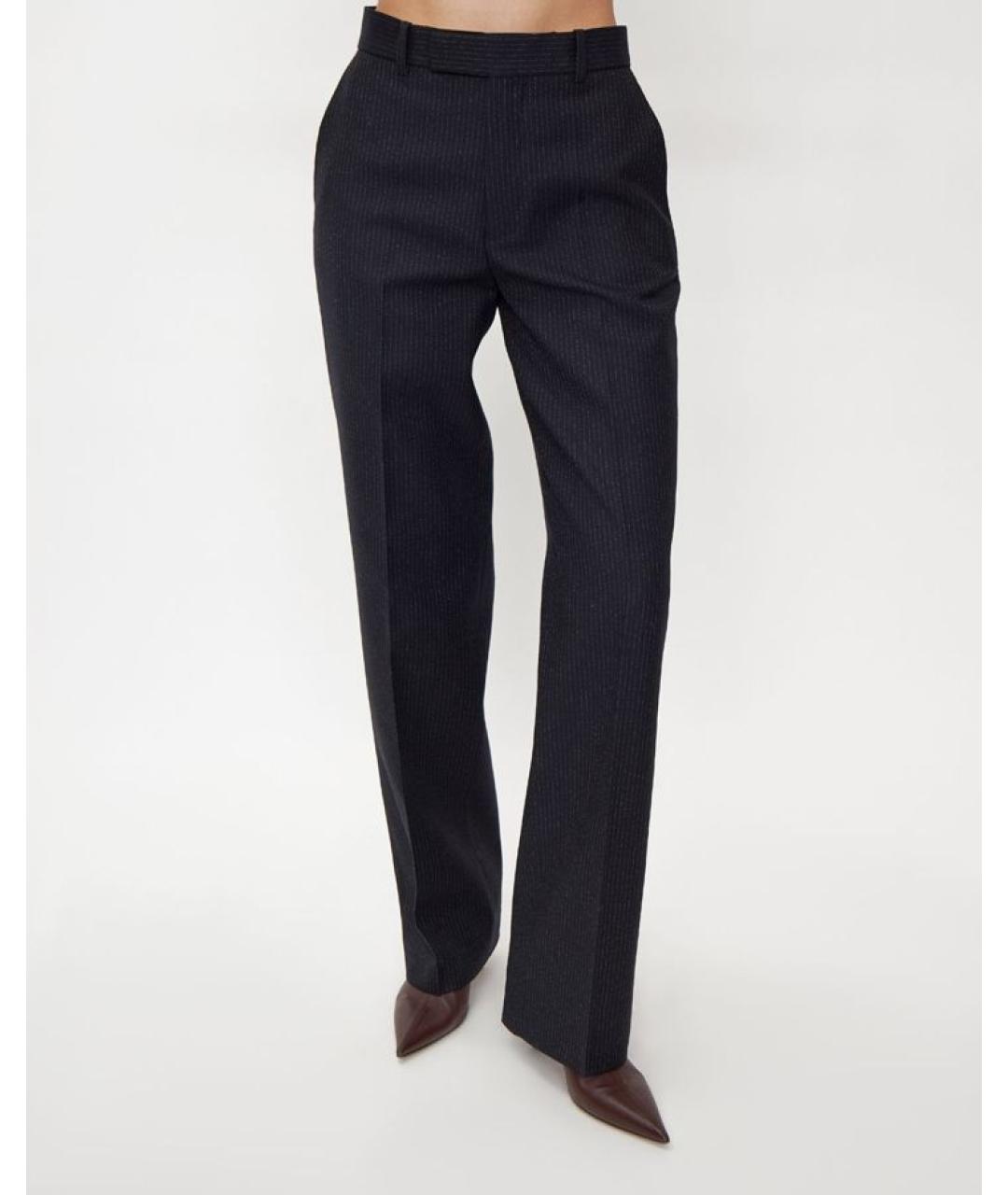 ROHE Синие прямые брюки, фото 3