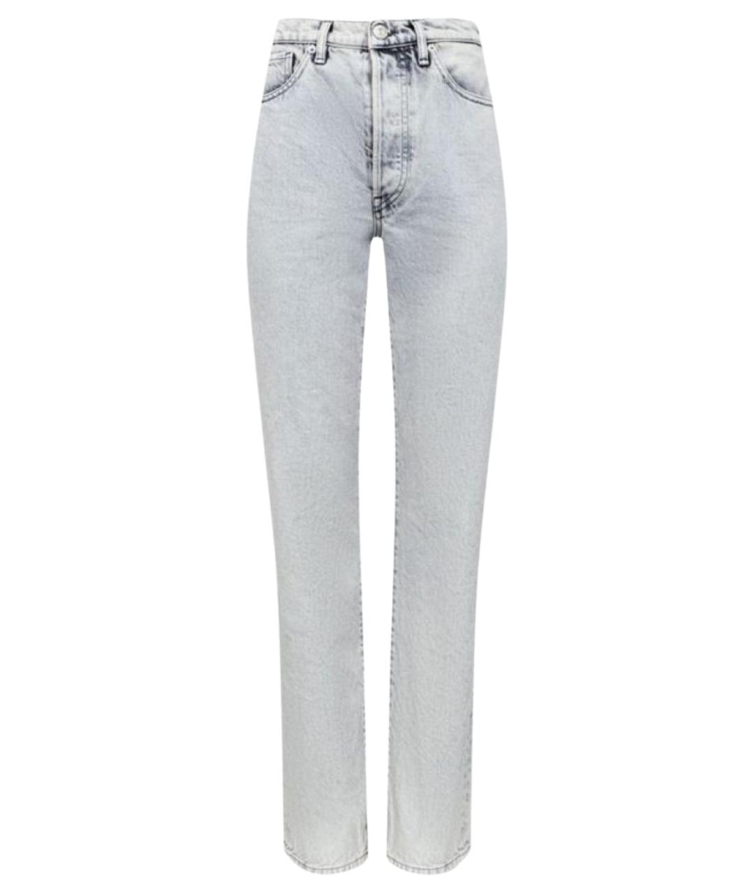 3X1 Серые хлопковые прямые джинсы, фото 1