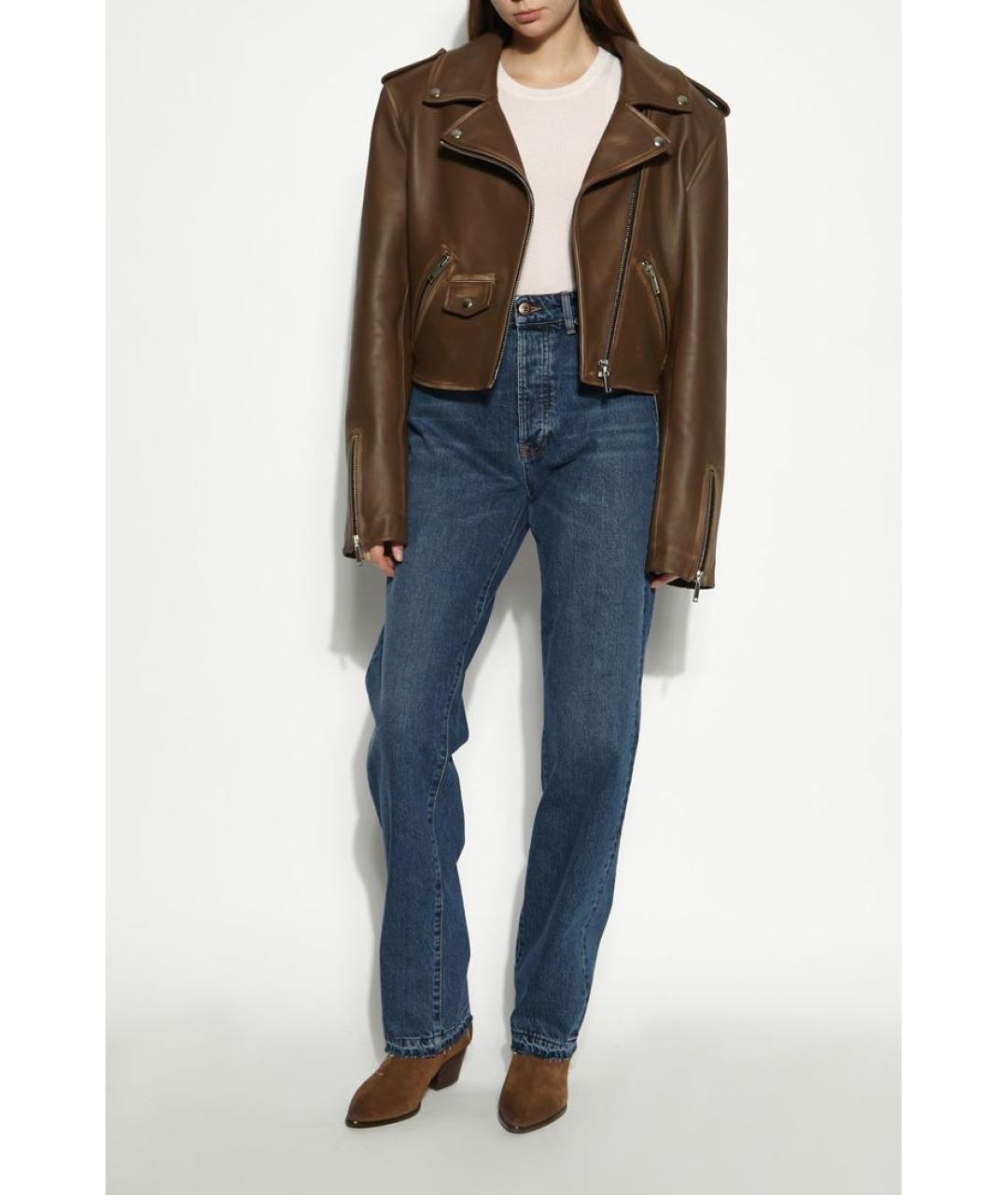 3X1 Синие хлопковые прямые джинсы, фото 2