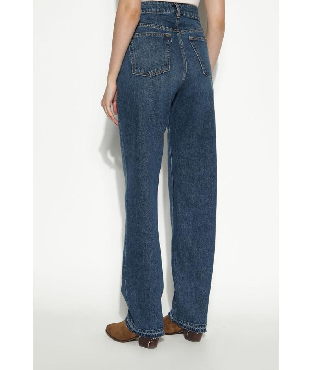 3X1 Синие хлопковые прямые джинсы, фото 4
