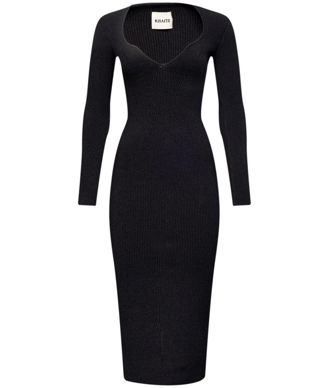 KHAITE Черное повседневное платье, фото 1