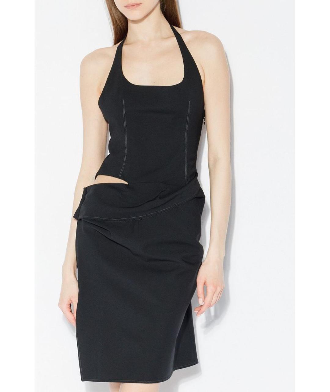 JACQUEMUS Черное вечернее платье, фото 3