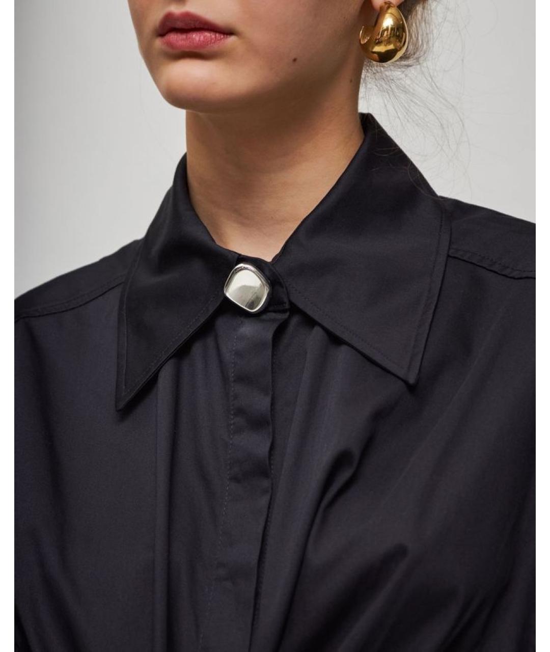 ROHE Черное повседневное платье, фото 5