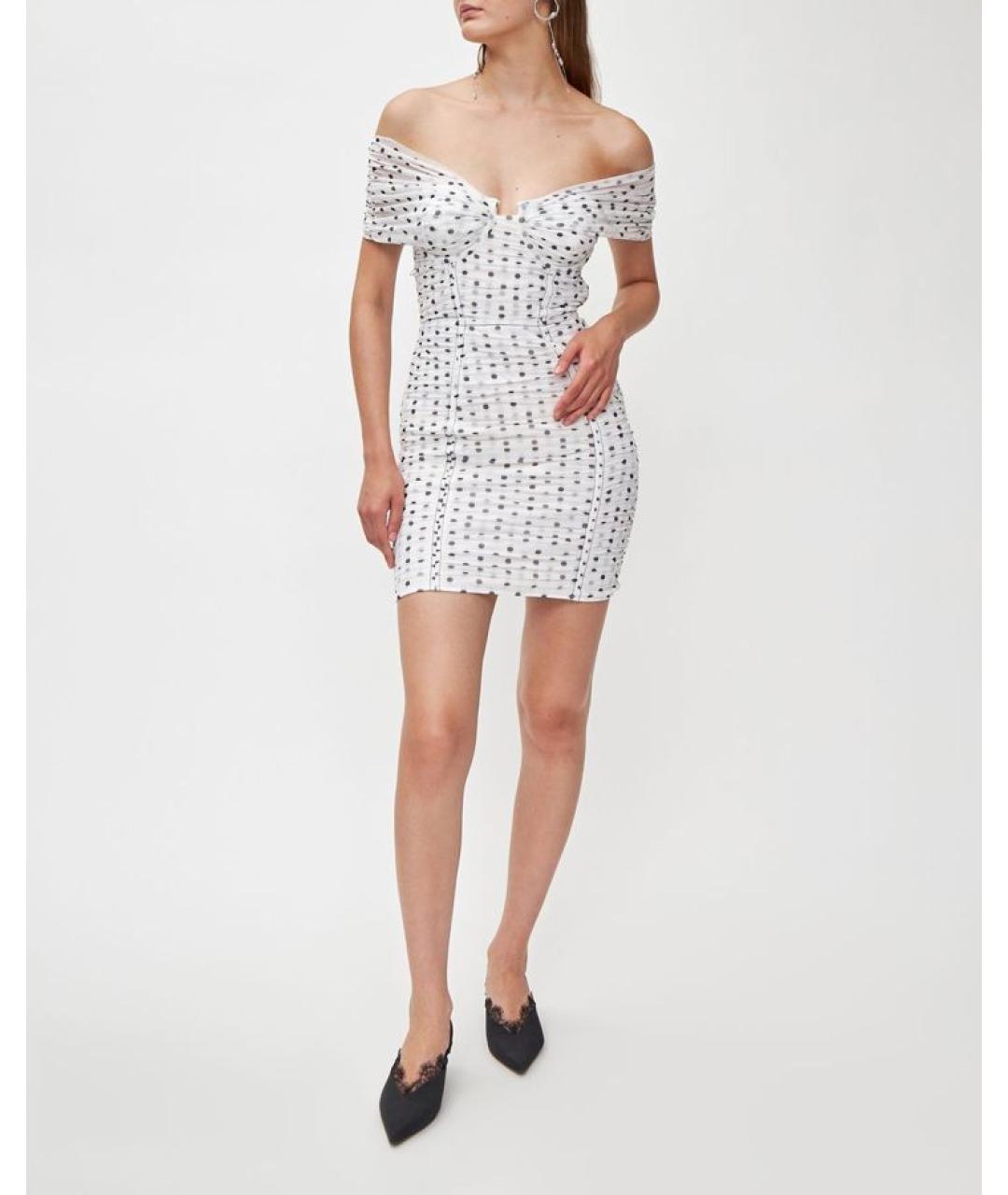 SELF-PORTRAIT Белое повседневное платье, фото 2