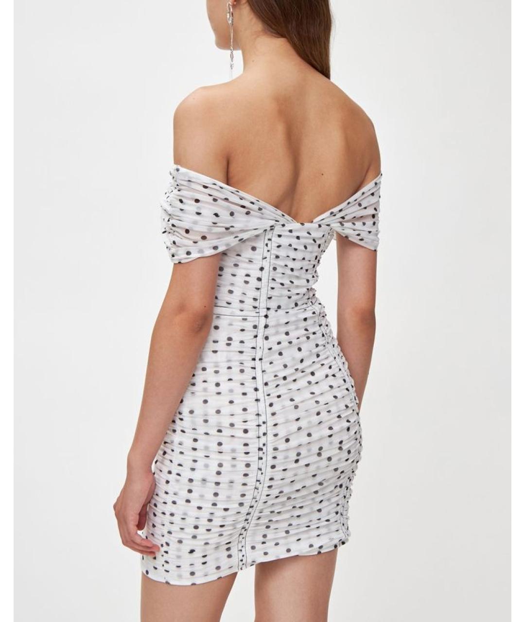 SELF-PORTRAIT Белое повседневное платье, фото 4