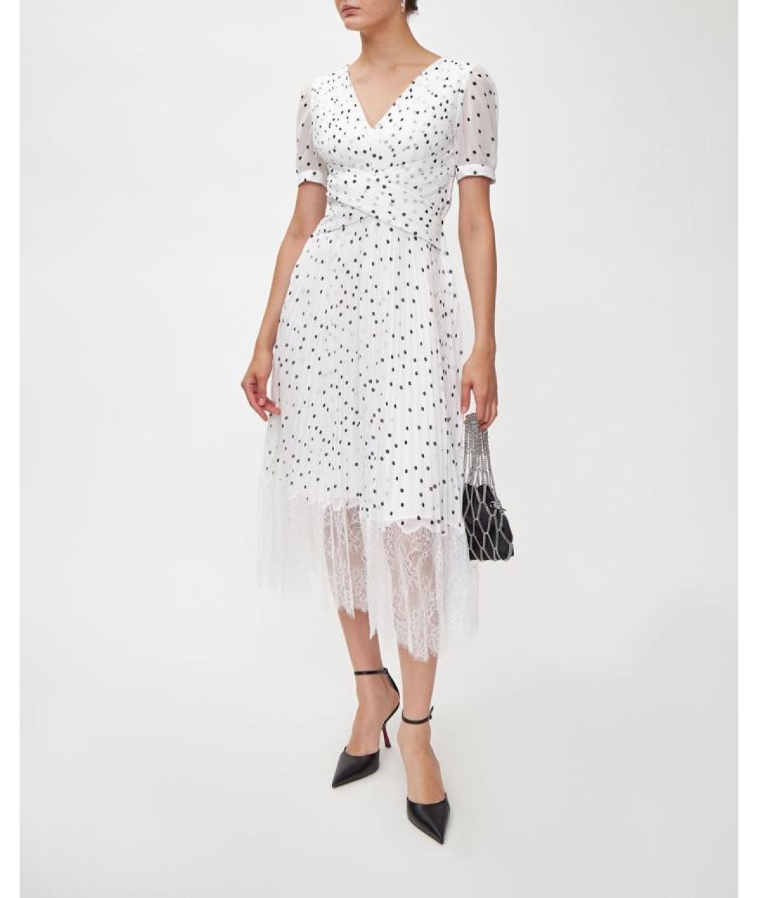 SELF-PORTRAIT Белое повседневное платье, фото 2