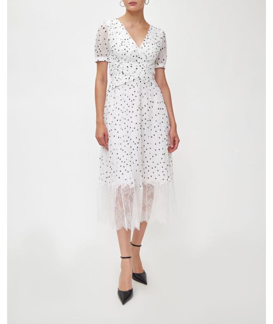 SELF-PORTRAIT Белое повседневное платье, фото 3