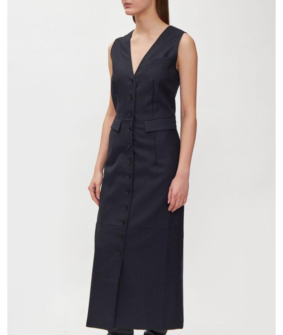 ROHE Синее повседневное платье, фото 3