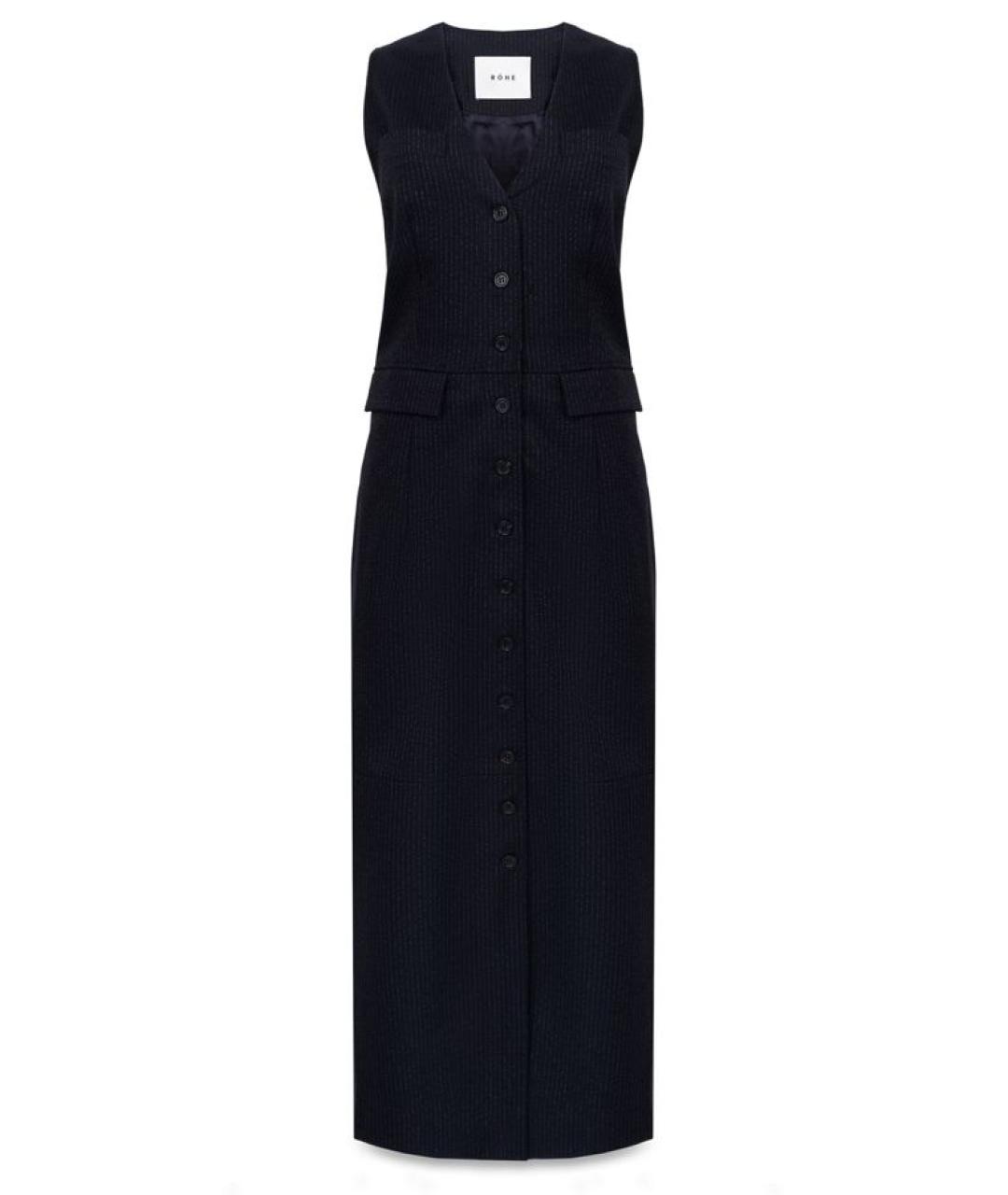 ROHE Синее повседневное платье, фото 1