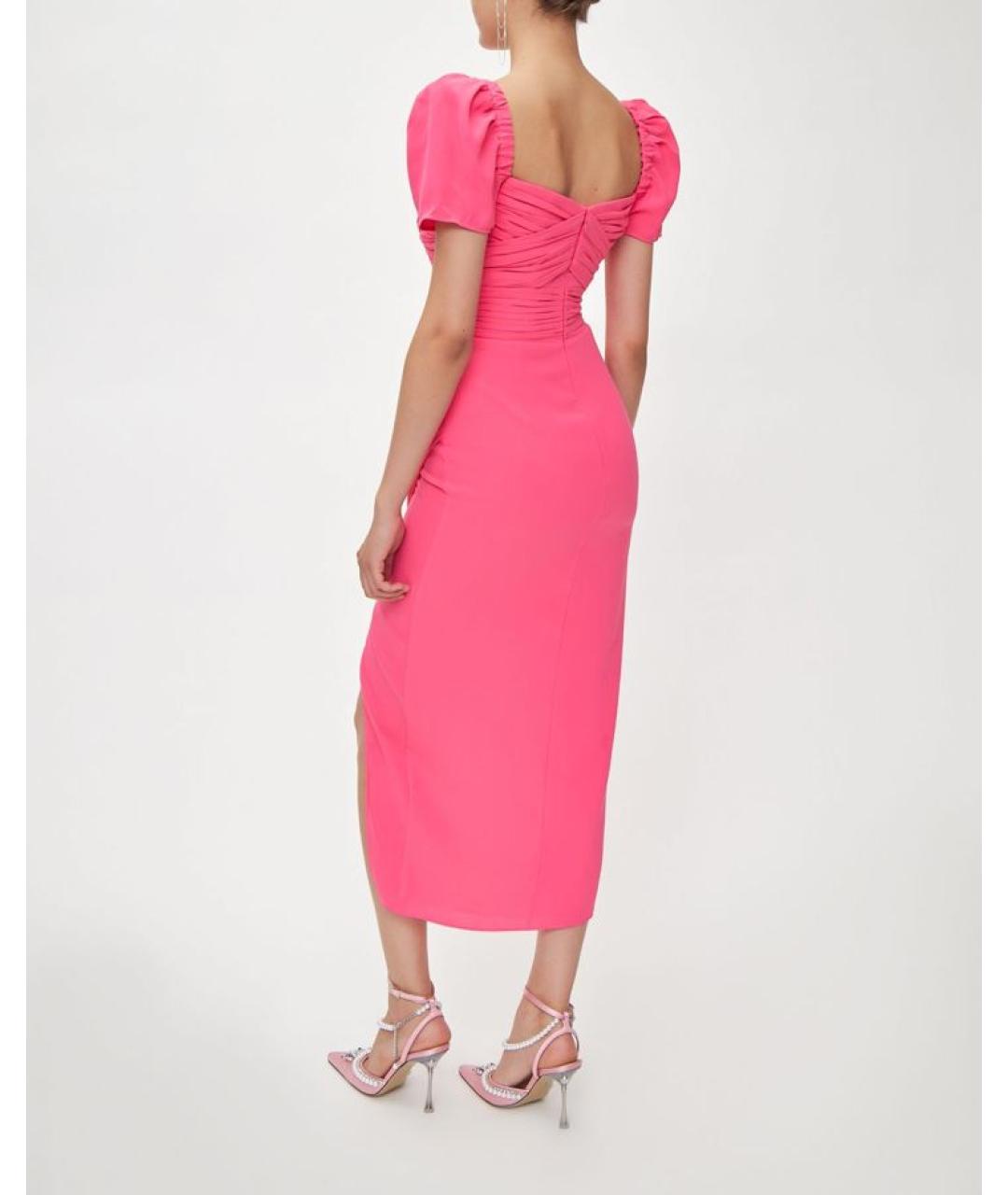 SELF-PORTRAIT Розовое повседневное платье, фото 4