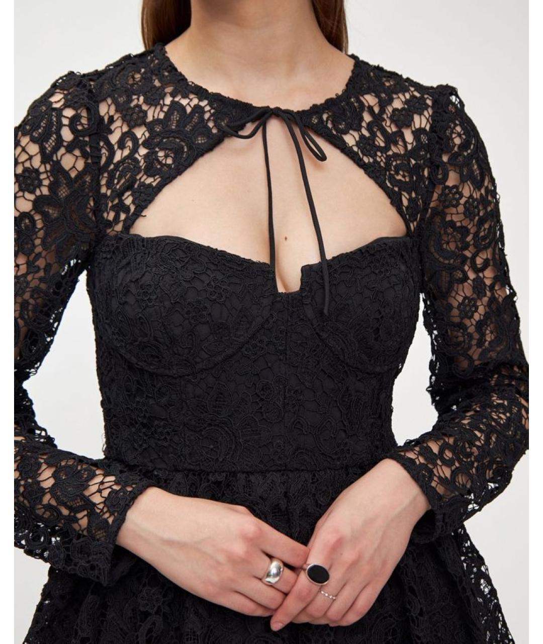 SELF-PORTRAIT Черное вечернее платье, фото 5