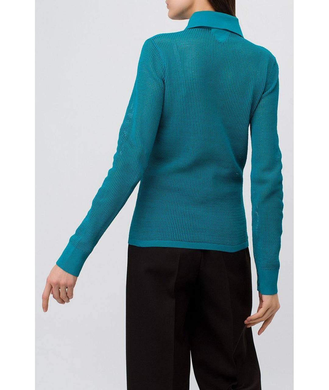 BOTTEGA VENETA Бирюзовый кардиган, фото 4