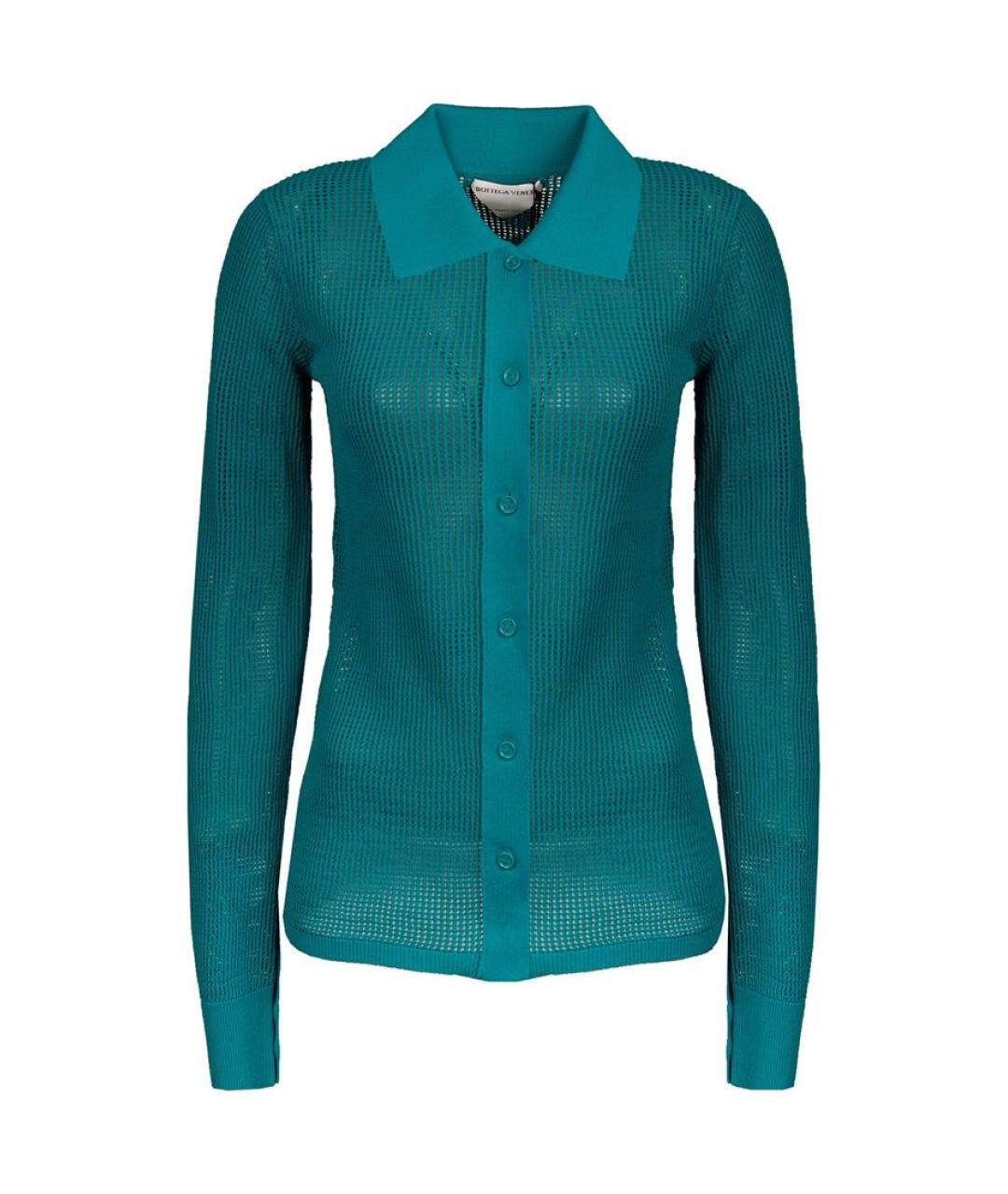 BOTTEGA VENETA Бирюзовый кардиган, фото 1