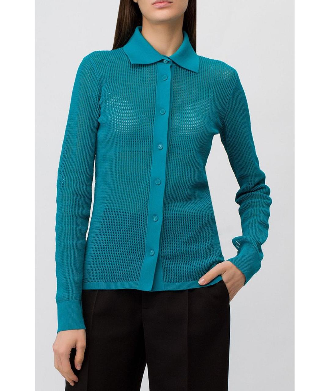 BOTTEGA VENETA Бирюзовый кардиган, фото 2