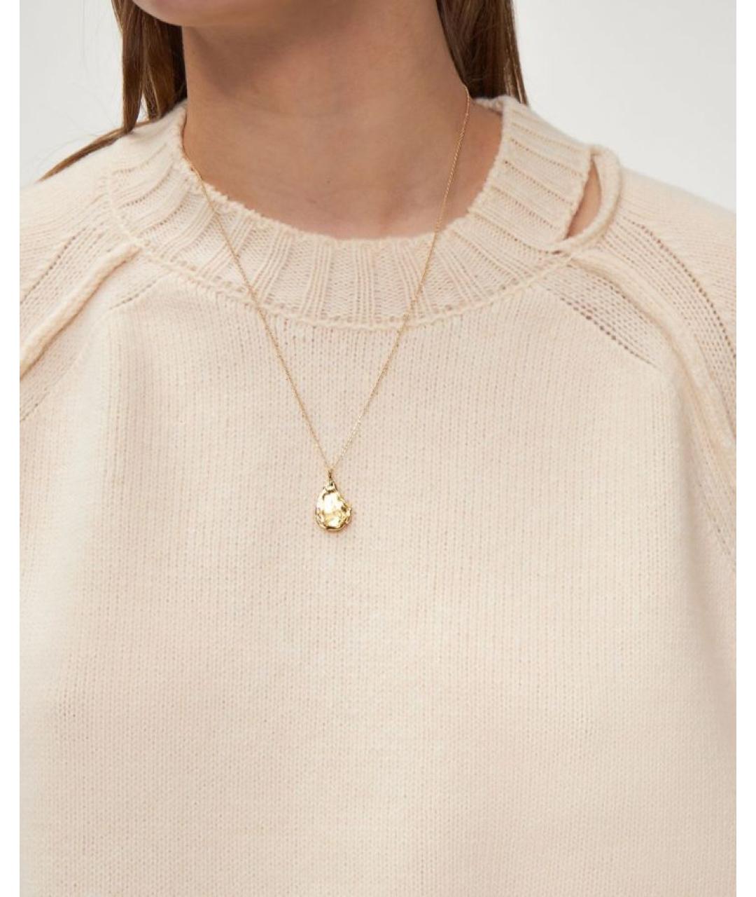 ROHE Бежевый шерстяной джемпер / свитер, фото 5