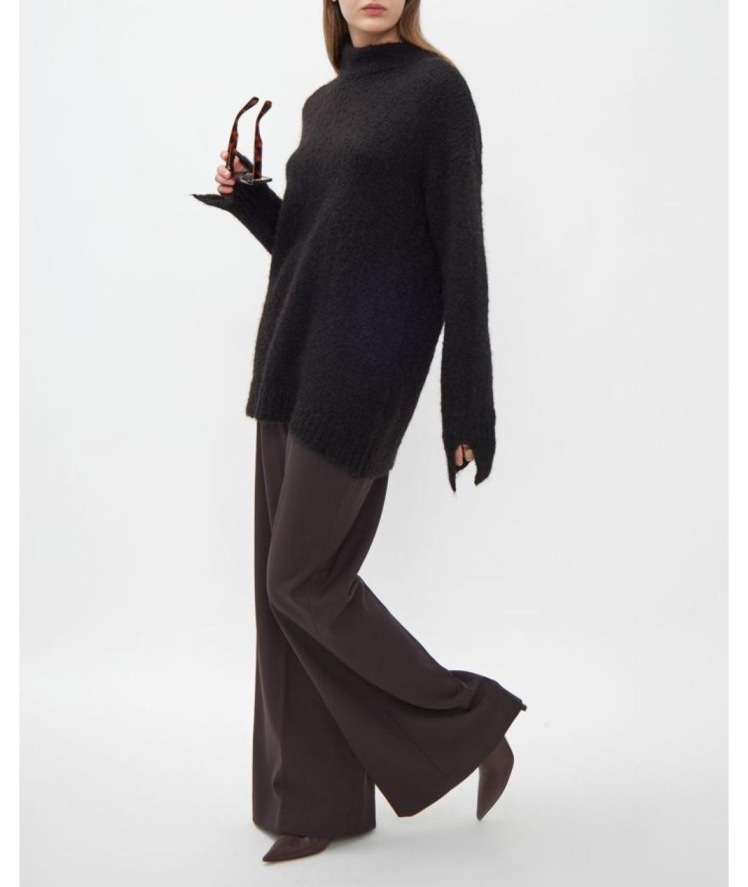 ROHE Коричневый шерстяной джемпер / свитер, фото 2