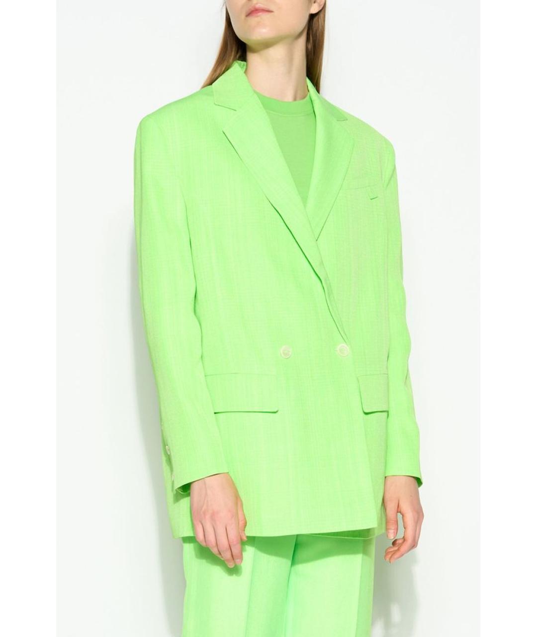 JACQUEMUS Зеленый вискозный жакет/пиджак, фото 3