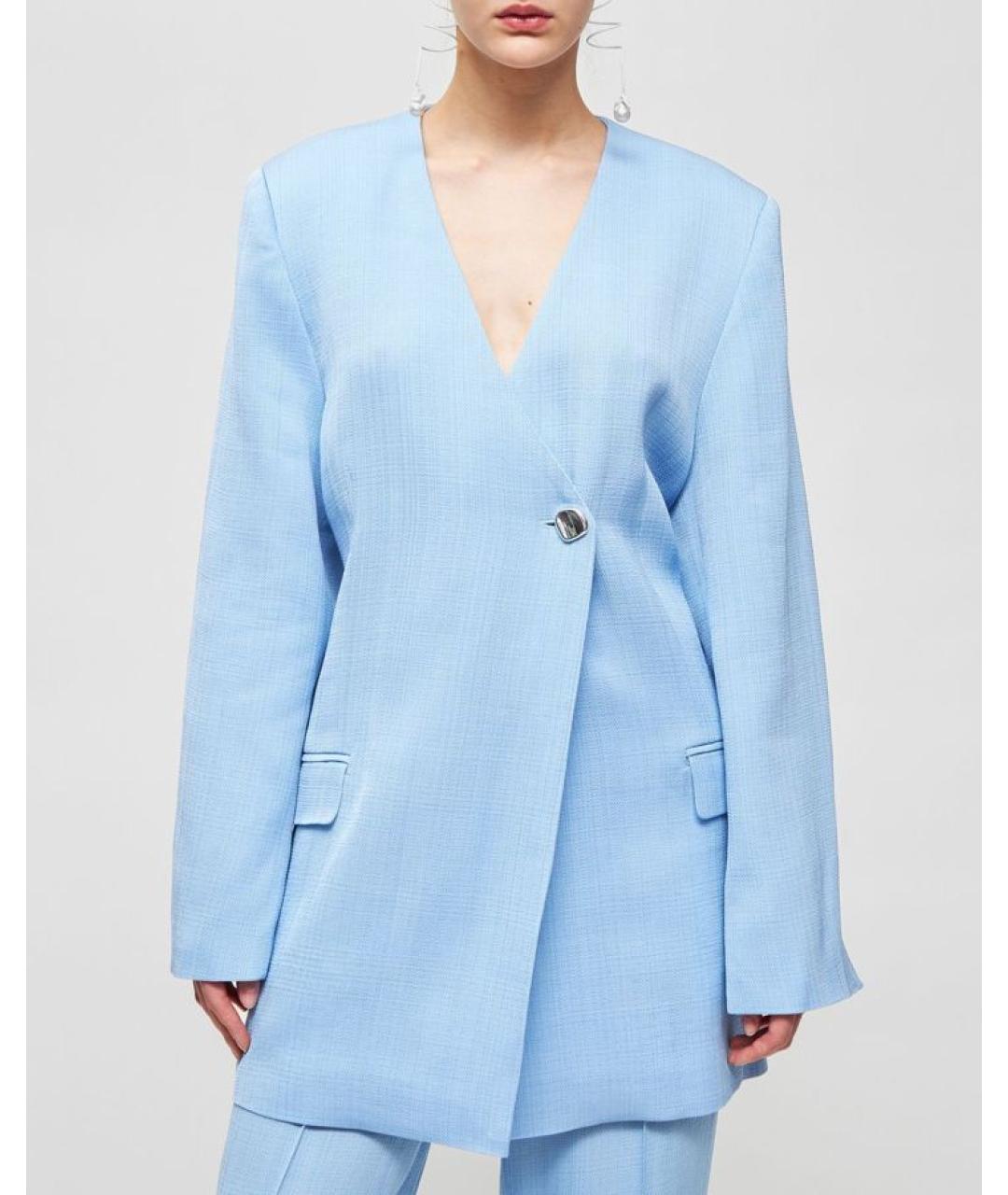 ROHE Голубой вискозный жакет/пиджак, фото 3