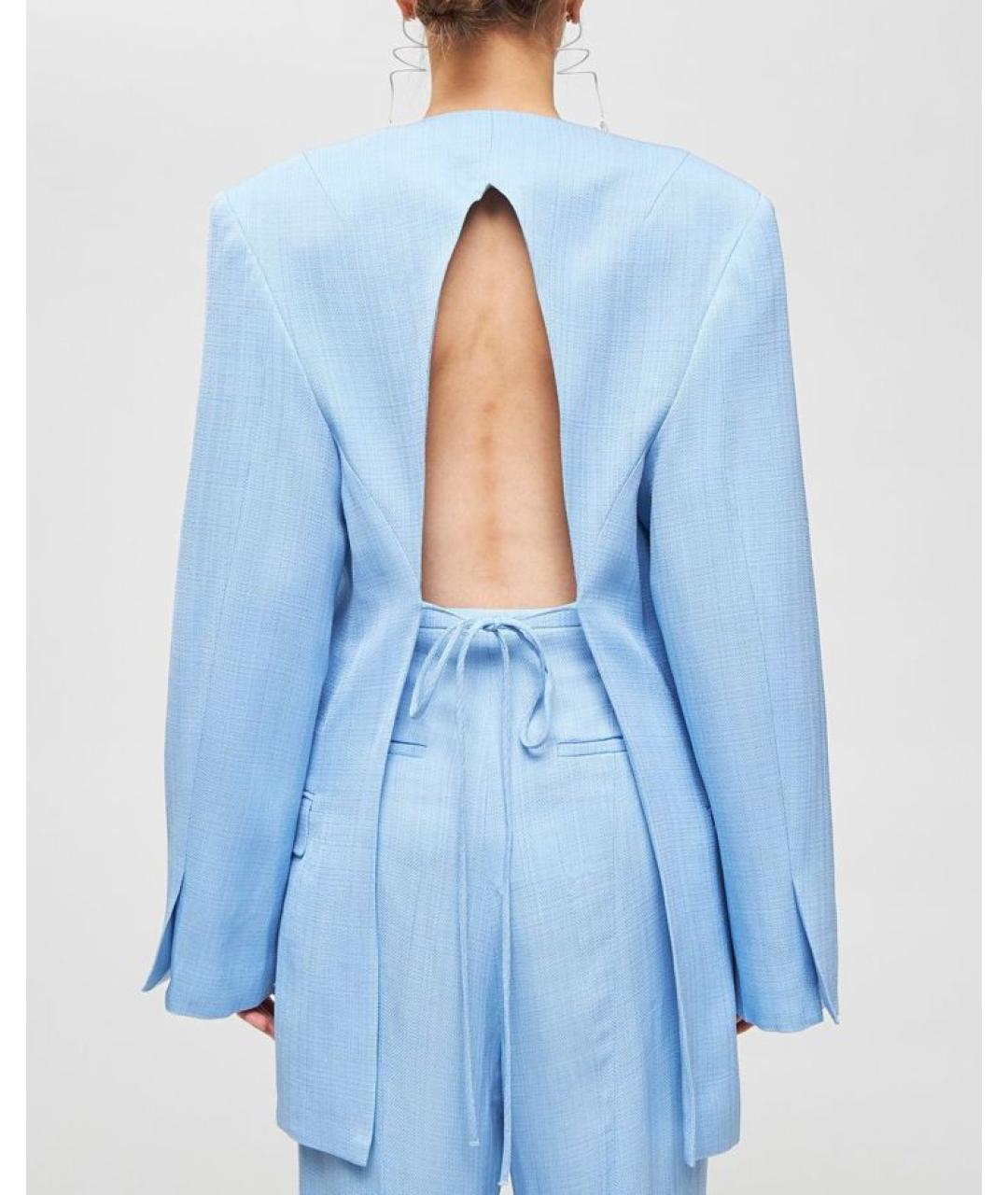 ROHE Голубой вискозный жакет/пиджак, фото 4
