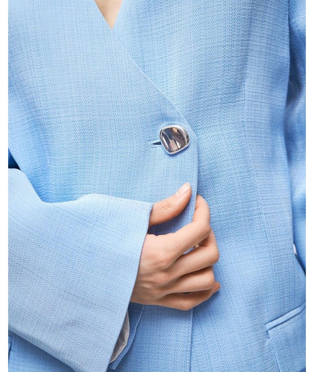 ROHE Голубой вискозный жакет/пиджак, фото 5
