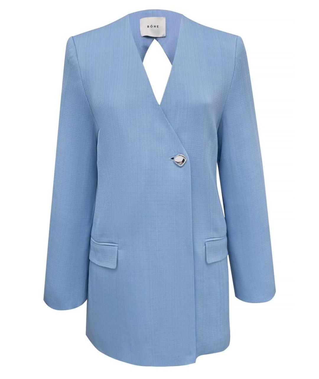 ROHE Голубой вискозный жакет/пиджак, фото 1