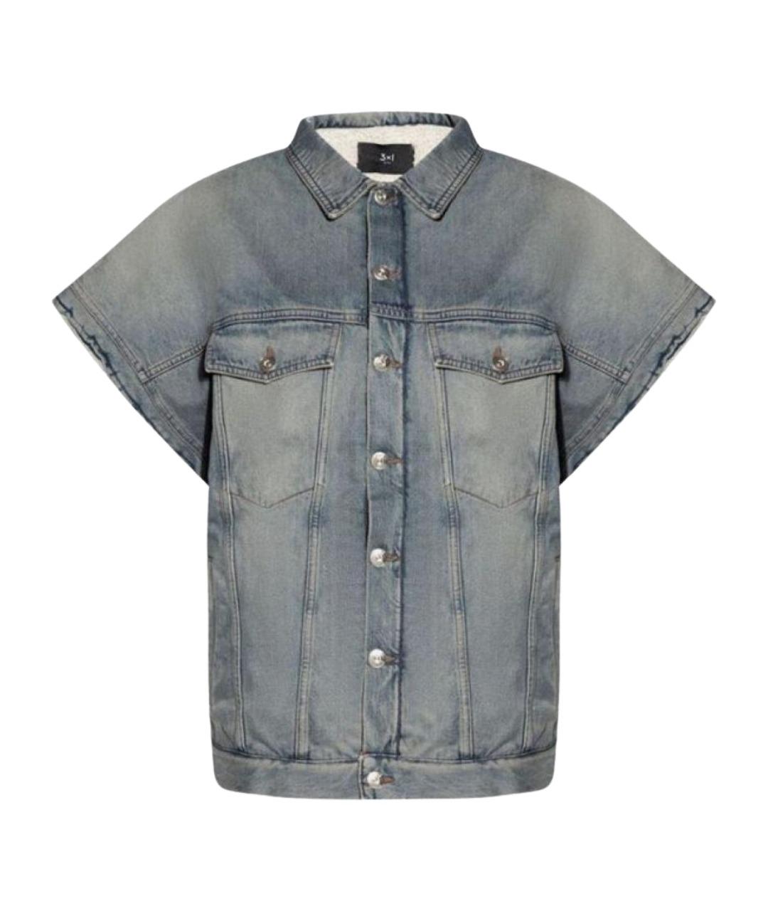 3X1 Голубая деним куртка, фото 1