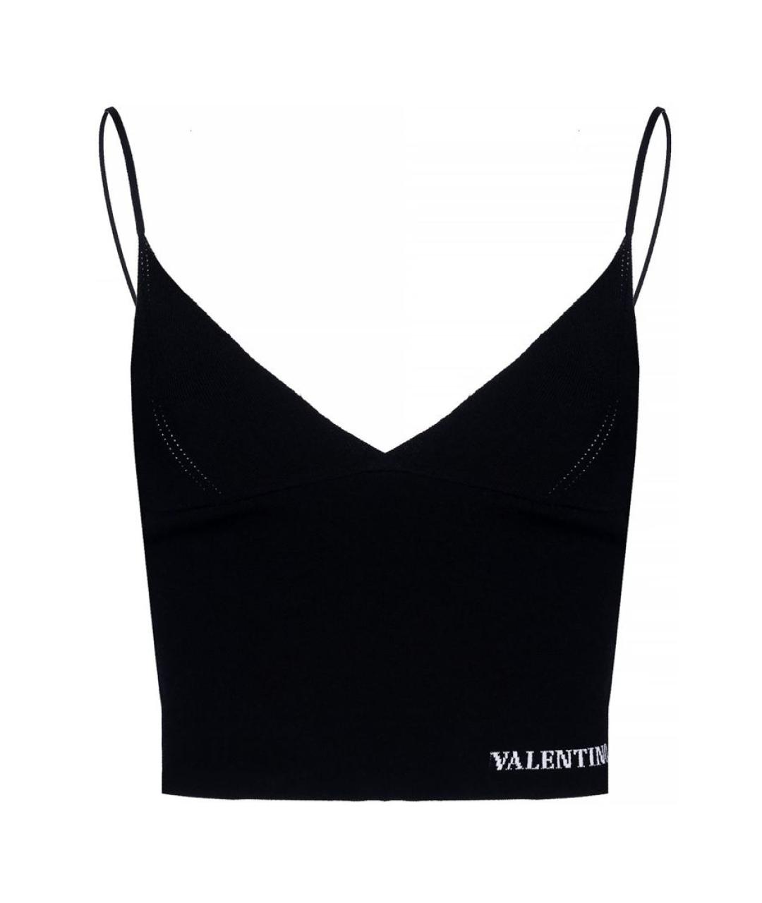 VALENTINO Черная майка, фото 1