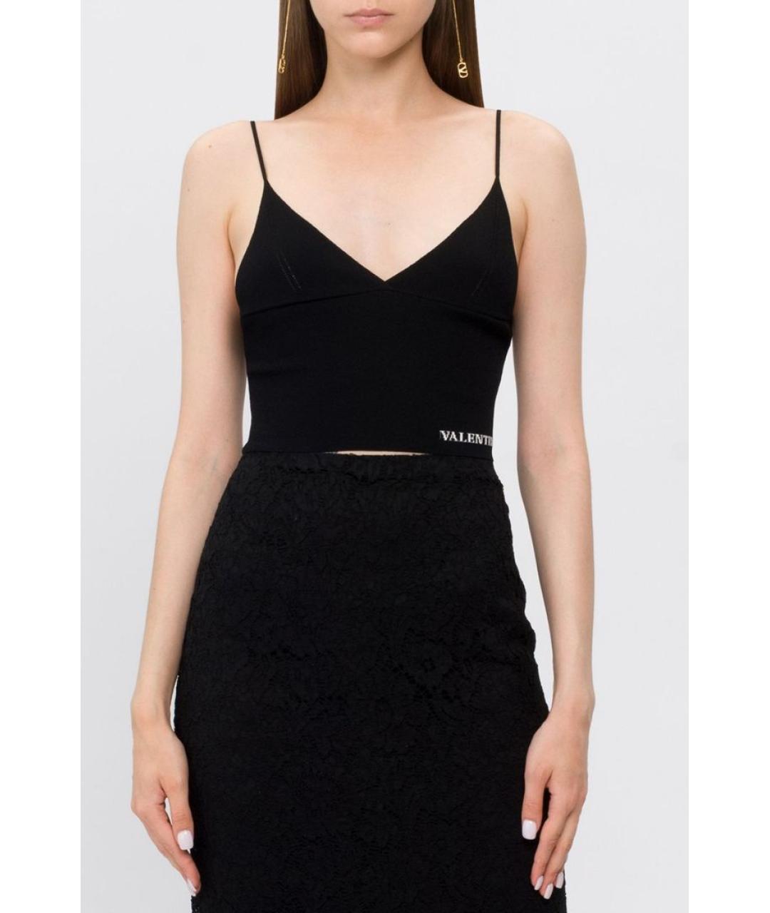 VALENTINO Черная майка, фото 3