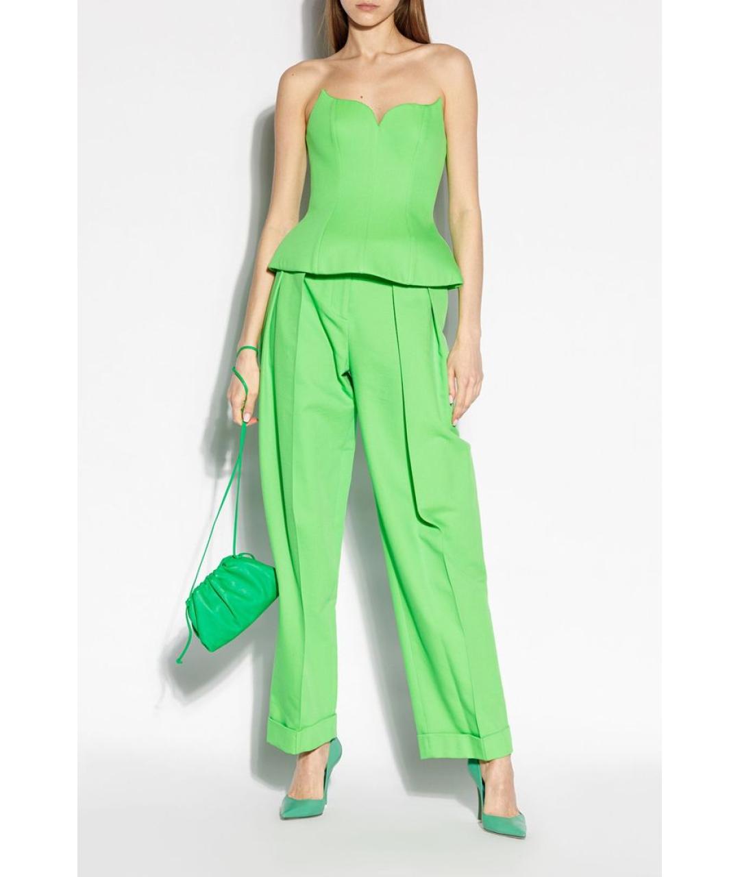 GIUSEPPE DI MORABITO Зеленый хлопковый корсет, фото 2