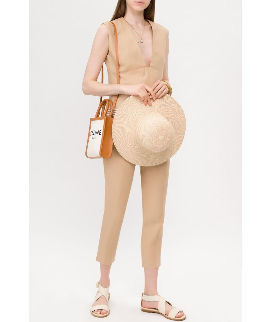 LORO PIANA Бежевая майка, фото 3