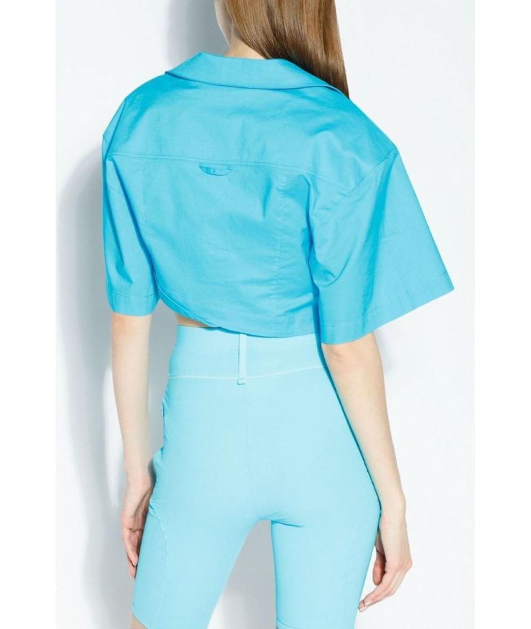 JACQUEMUS Бирюзовая рубашка, фото 4