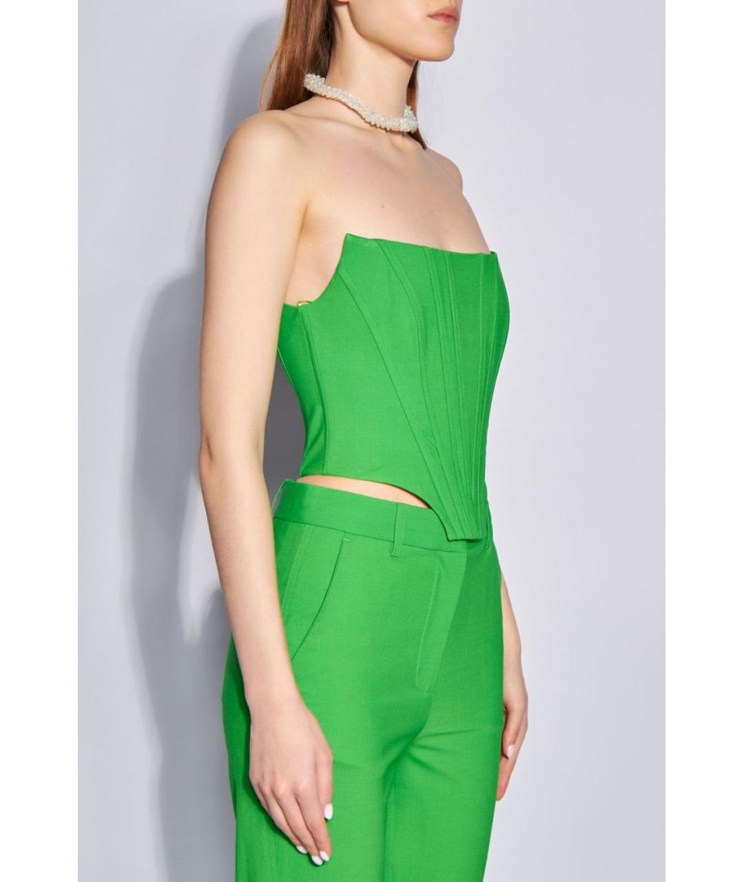 GIUSEPPE DI MORABITO Зеленый корсет, фото 3