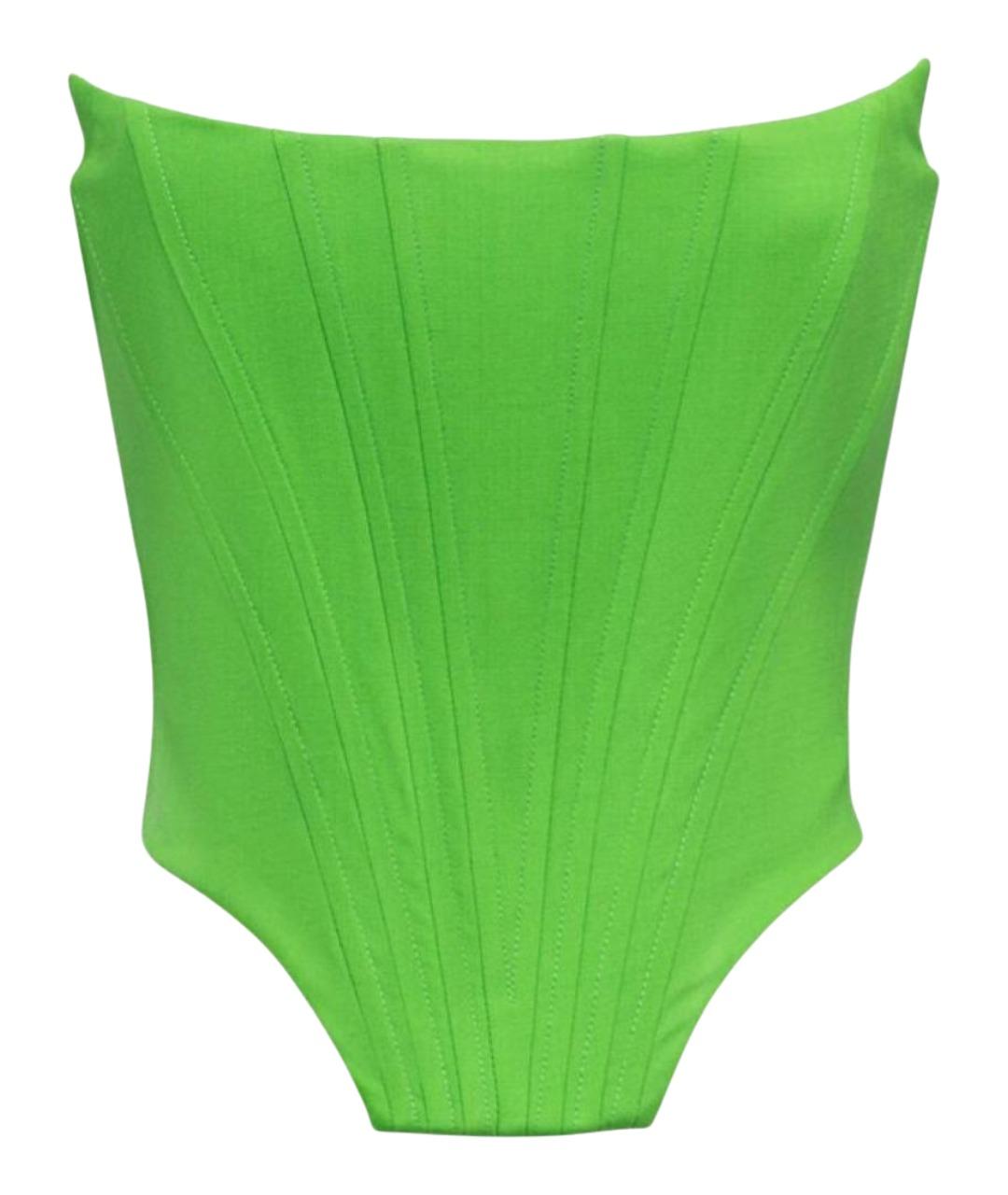 GIUSEPPE DI MORABITO Зеленый корсет, фото 1