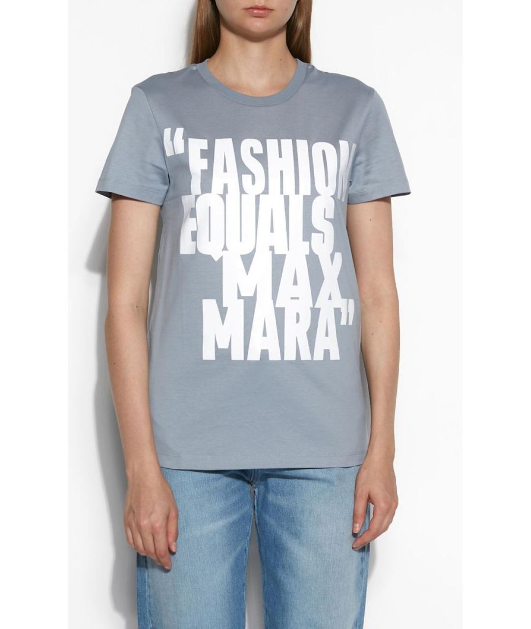 MAX MARA Голубая футболка, фото 3