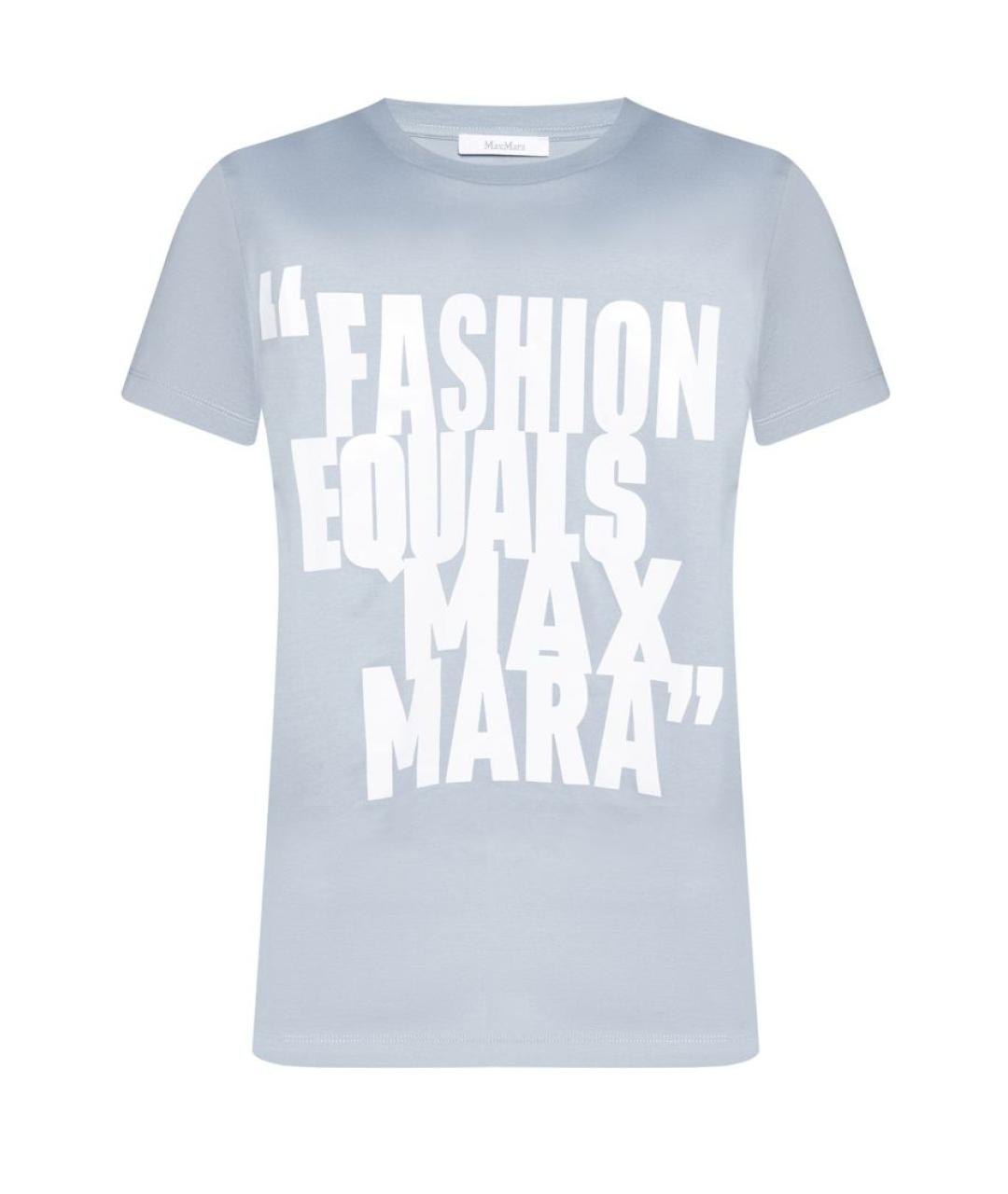 MAX MARA Голубая футболка, фото 1