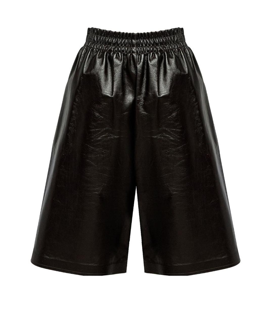 BOTTEGA VENETA Коричневые кожаные шорты, фото 1