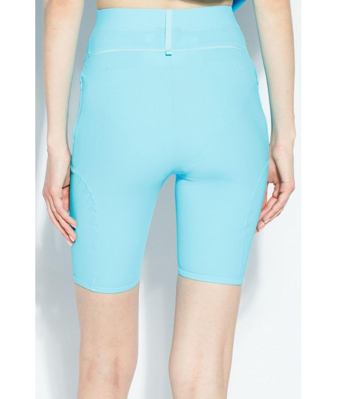 JACQUEMUS Голубые леггинсы и велосипедки, фото 4