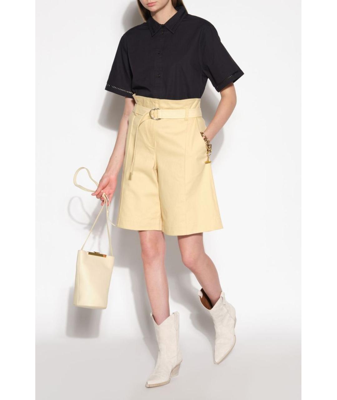 YVES SALOMON Бежевые хлопковые шорты, фото 2