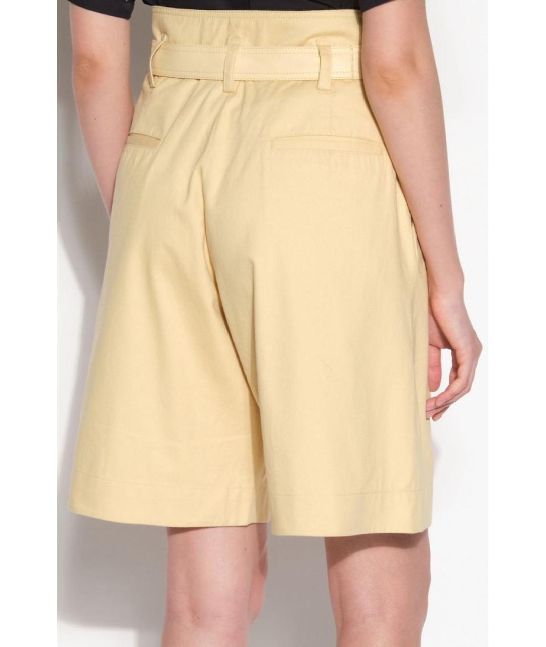YVES SALOMON Бежевые хлопковые шорты, фото 4