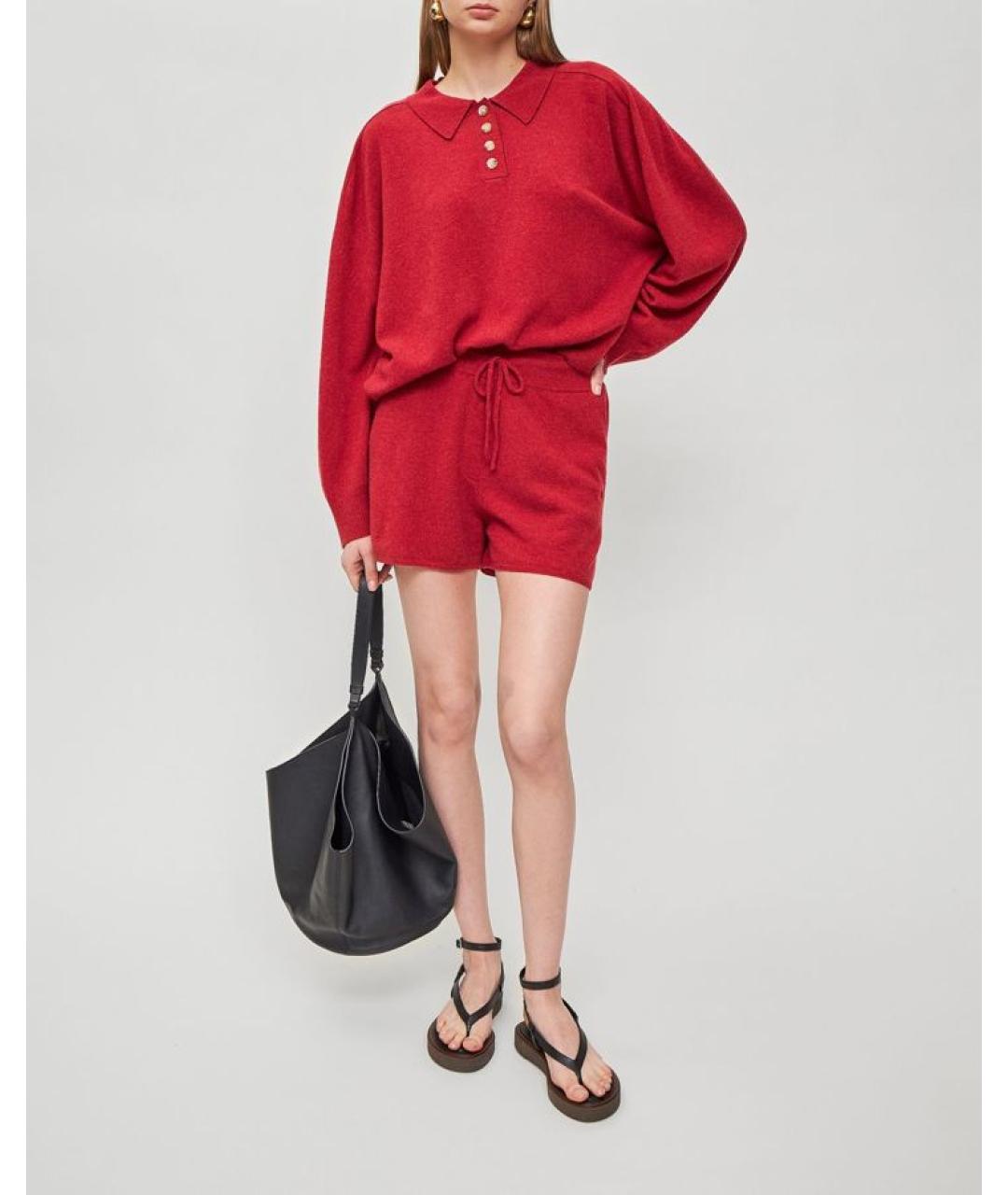 LOULOU STUDIO Красные шорты, фото 2