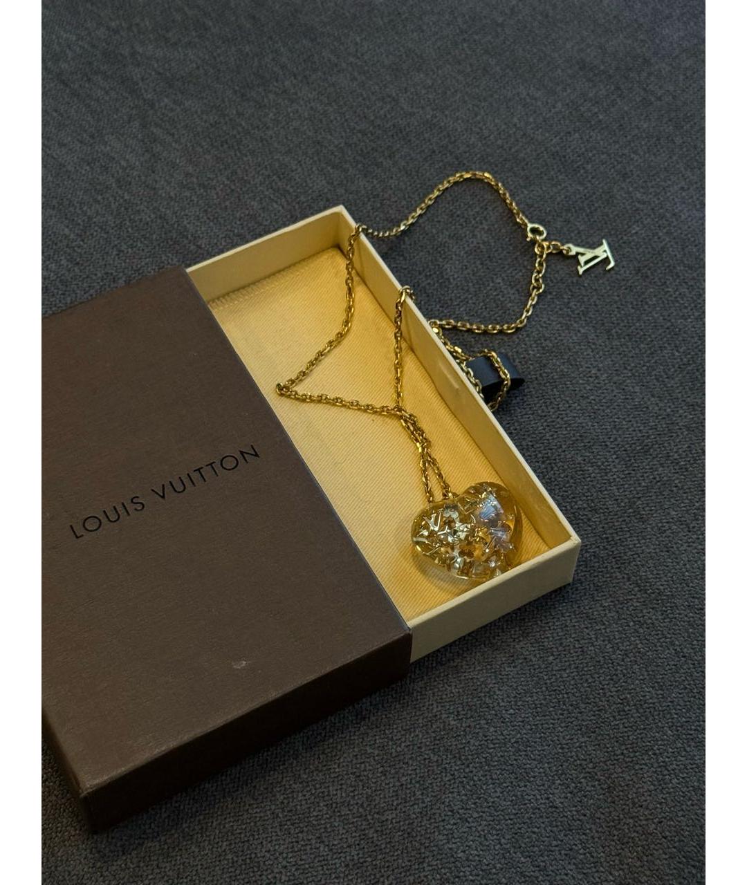 LOUIS VUITTON Золотой кулон, фото 3