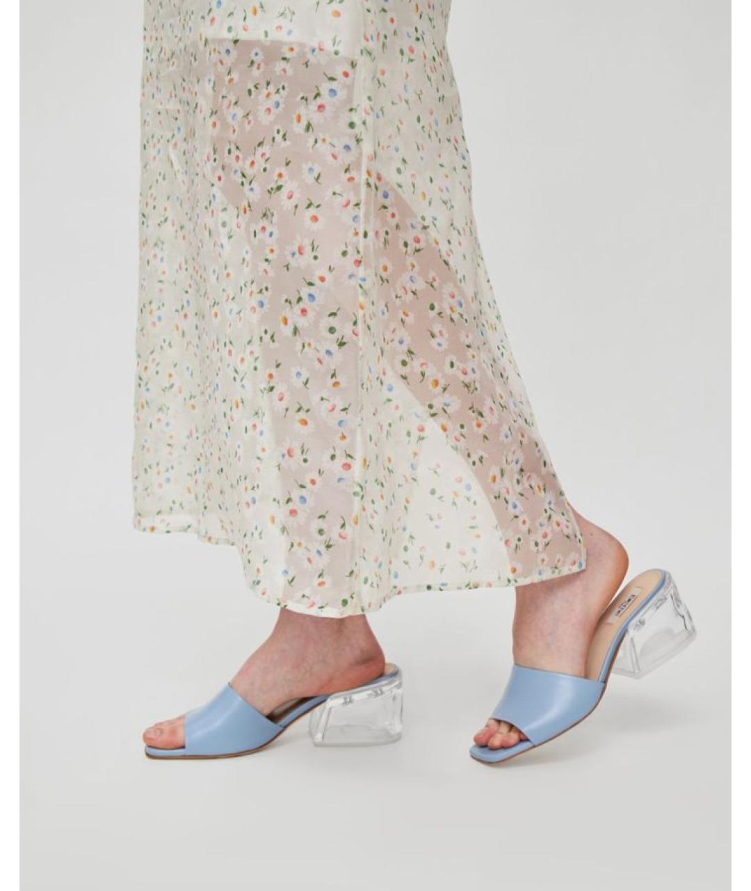 Elleme Голубые кожаные мюли, фото 5