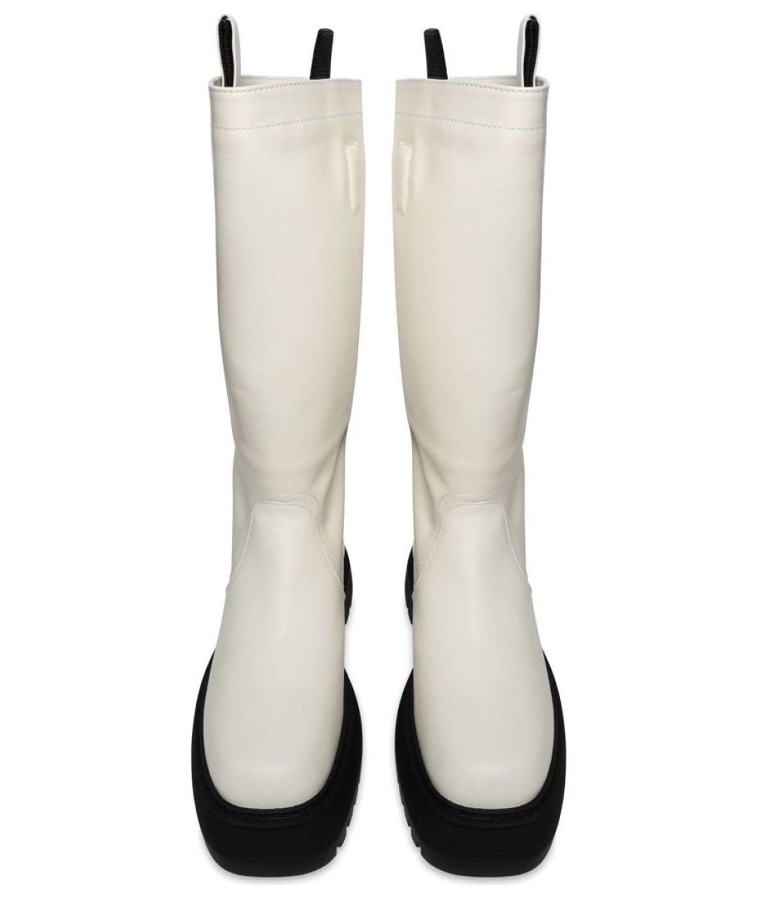 3JUIN Белые кожаные сапоги, фото 3
