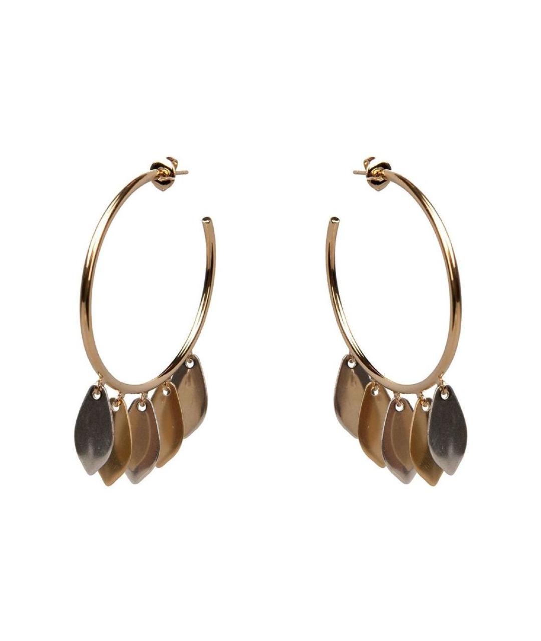 ISABEL MARANT Золотые латунные серьги, фото 1