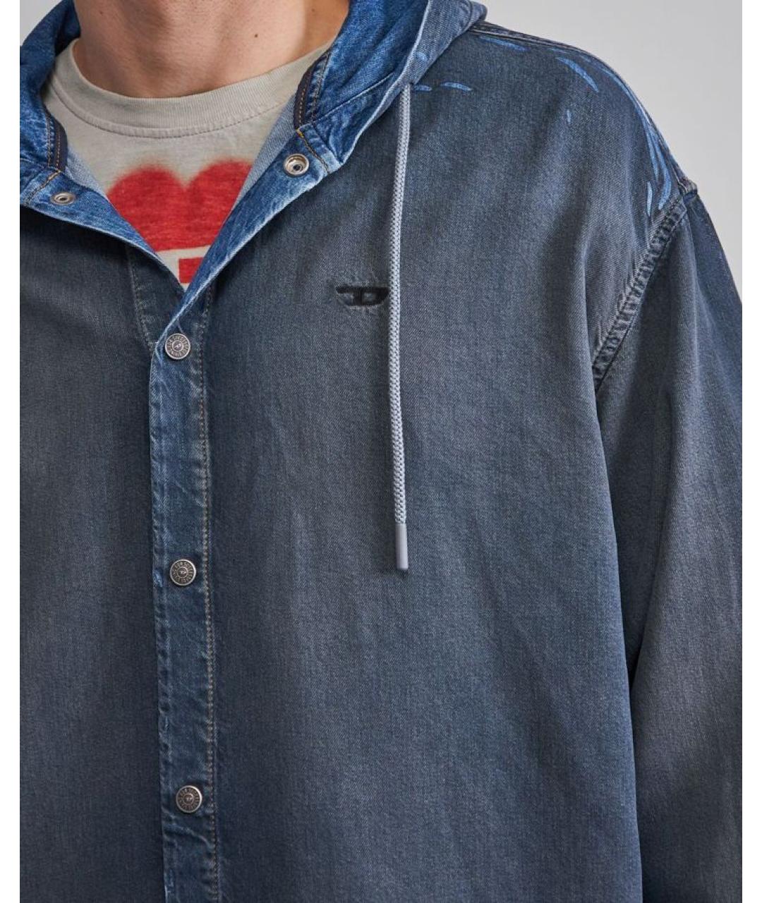 DIESEL Синяя кэжуал рубашка, фото 5