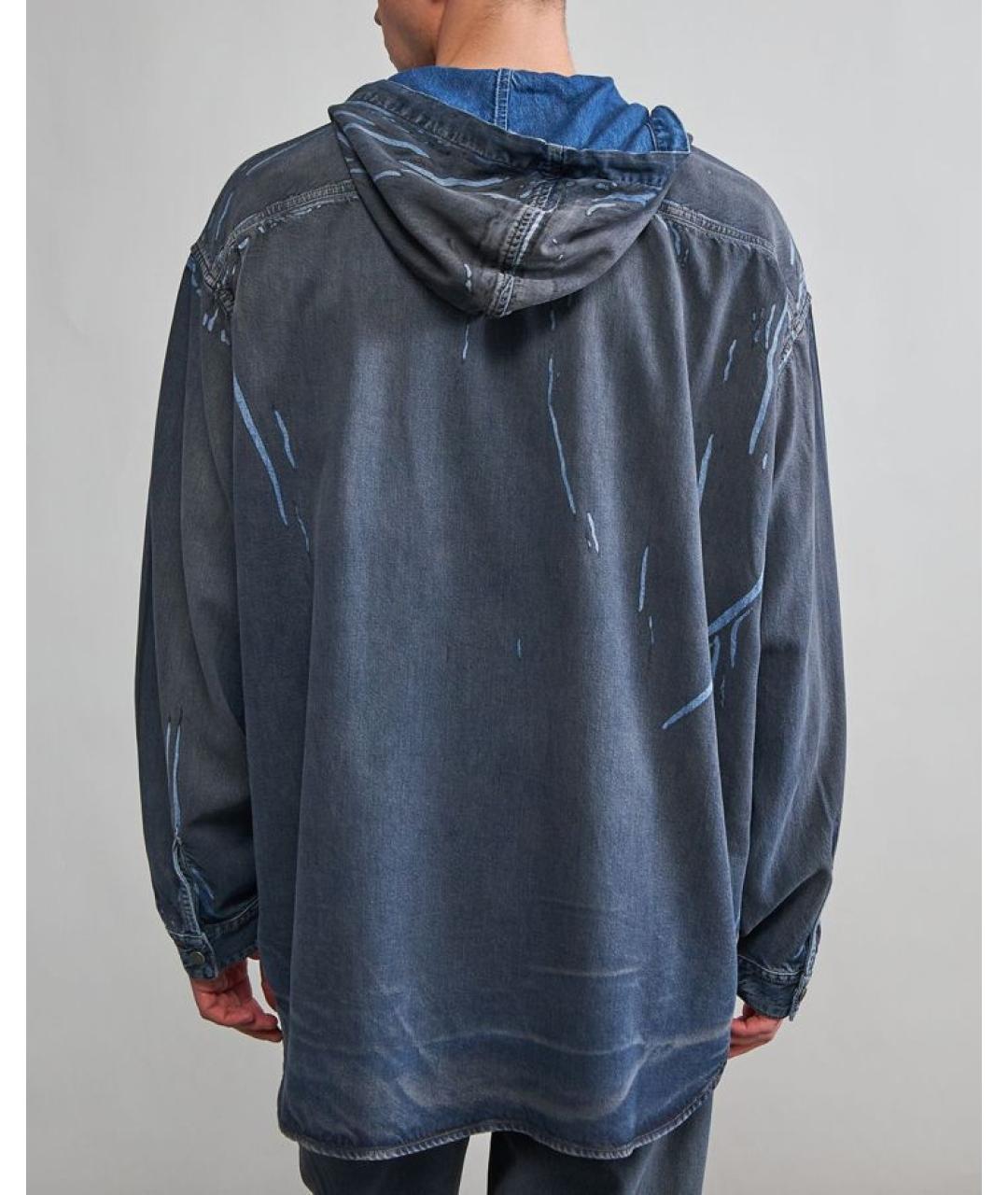 DIESEL Синяя кэжуал рубашка, фото 4