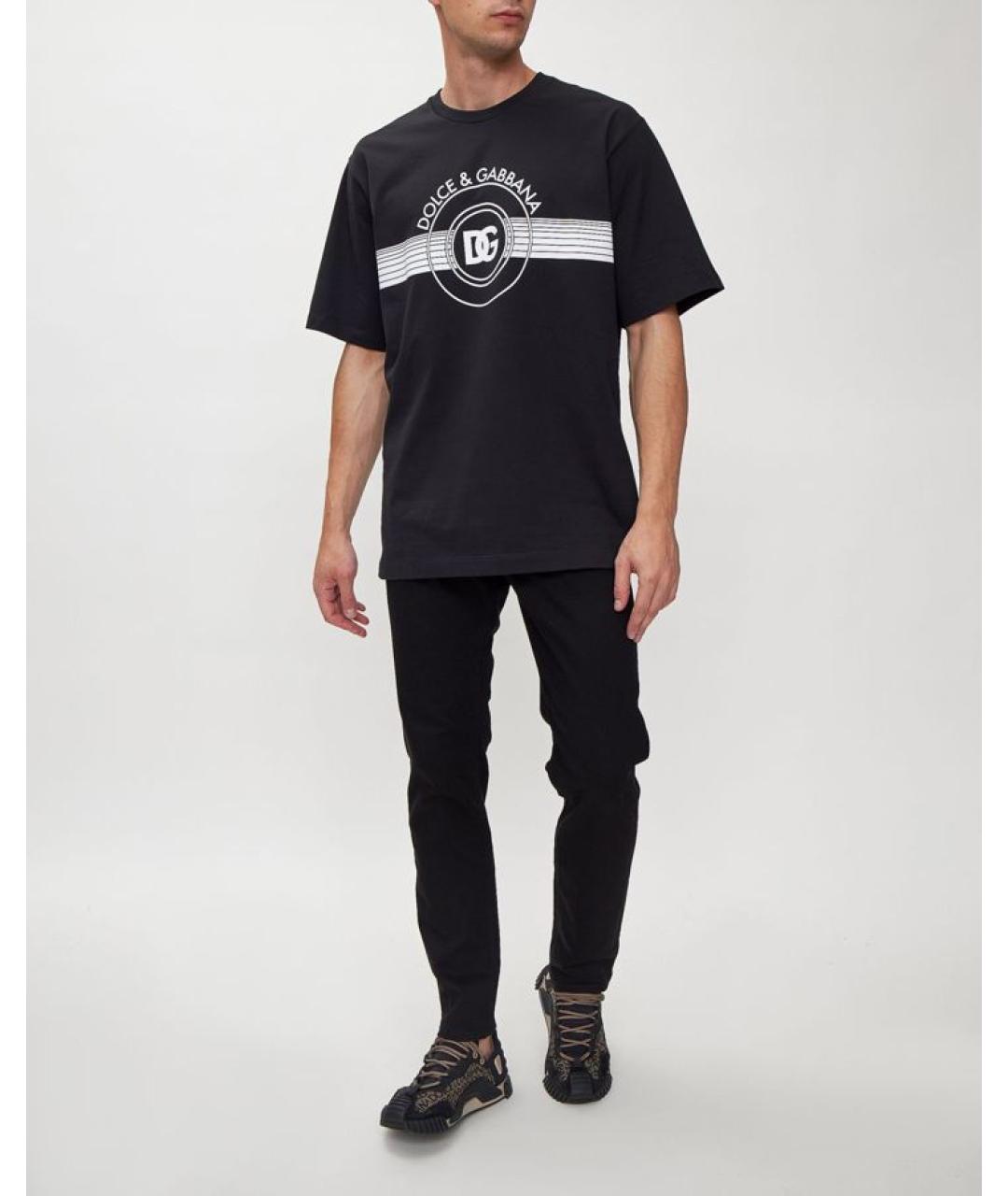 DOLCE&GABBANA Черная футболка, фото 2